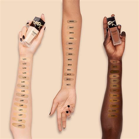 ysl all hours foundation shade swatches